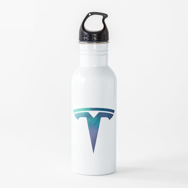 Tesla Logo Space Botella de agua