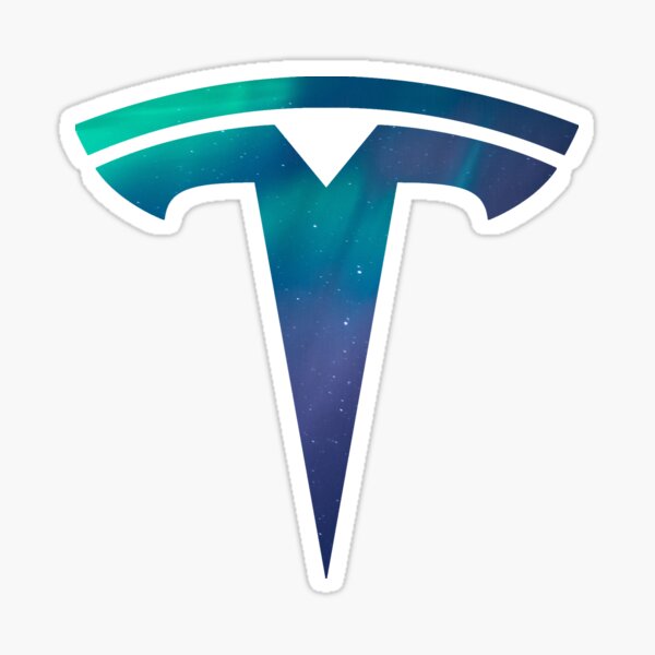 Tesla Logo Space Pegatina
