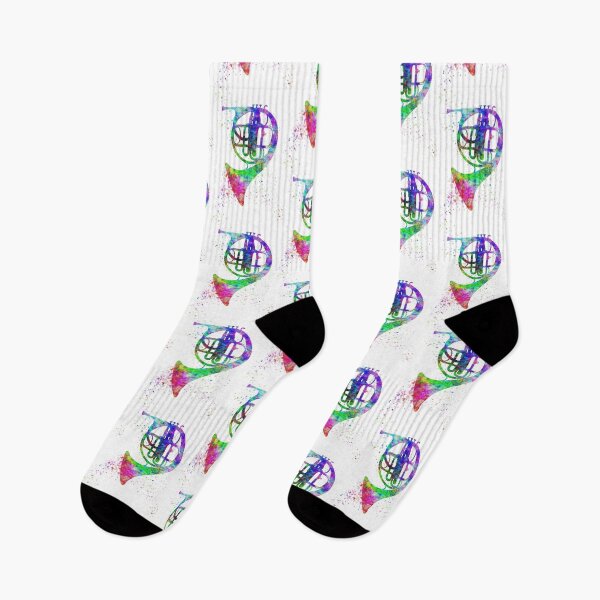 Item preview, French Horn Rainbow Splatters designed and sold by 13Moons.