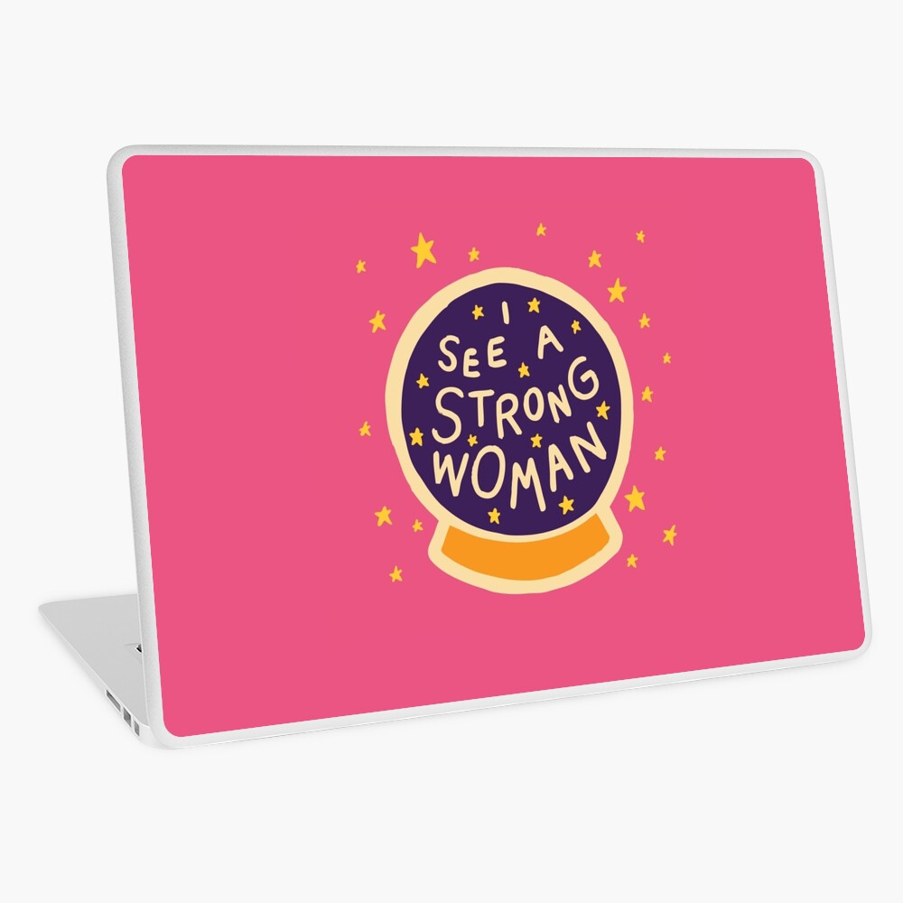 I see a strong woman Laptop Skin