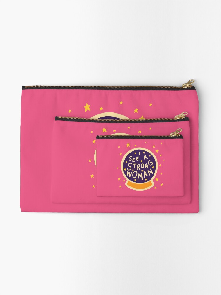 Alternate view of I see a strong woman Zipper Pouch