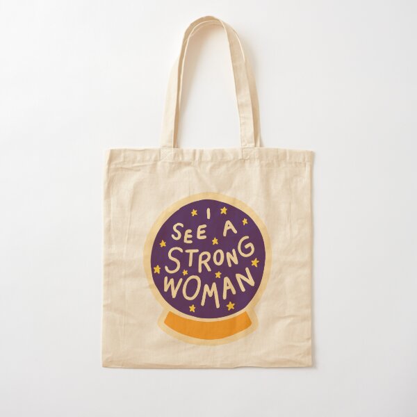 I see a strong woman Cotton Tote Bag