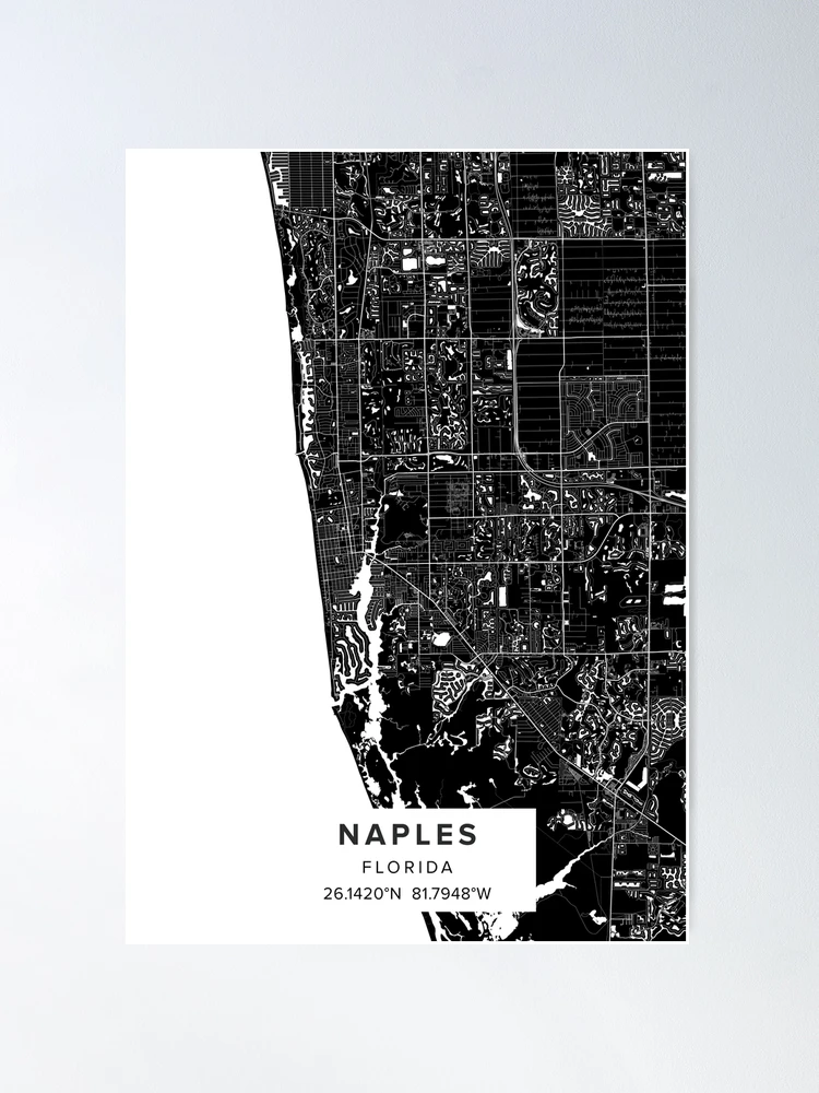 Naples Florida Beaches Map Printable - Fposter,medium,wall Texture,product,750x1000.webp
