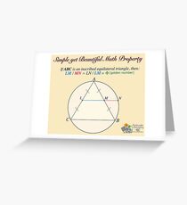 Golden Geometry Greeting Card
