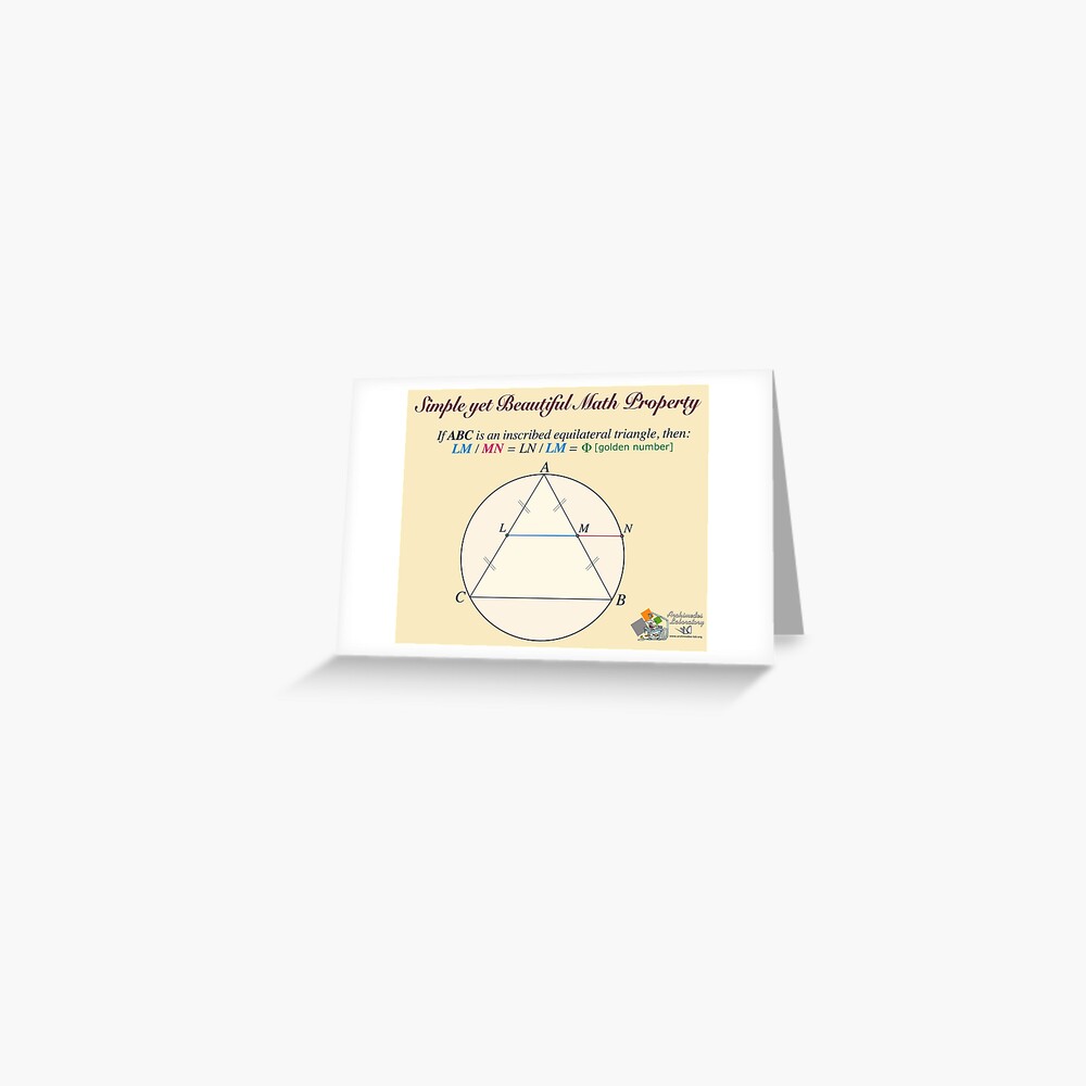 Golden Geometry Greeting Card