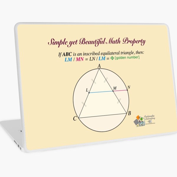 Golden Geometry Laptop Skin