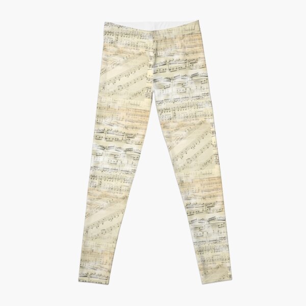 Vintage Sheet Music Leggings
