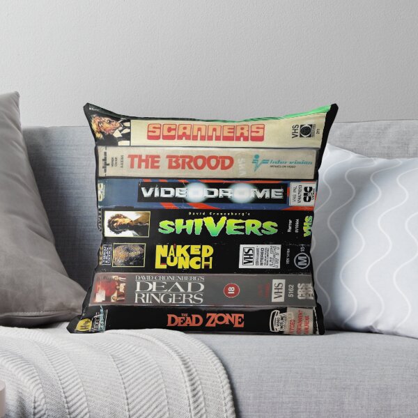 Collection VHS Cronenberg Coussin