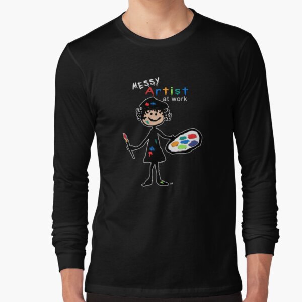 Item preview, Messy Artist At Work (for dark clothing) designed and sold by Arline Wagner.