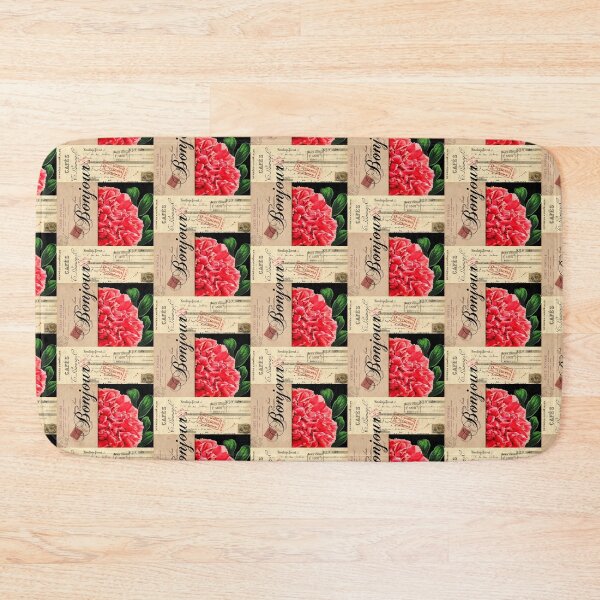 Item preview, French Peony Bonjour Vintage Collage designed and sold by 13Moons.