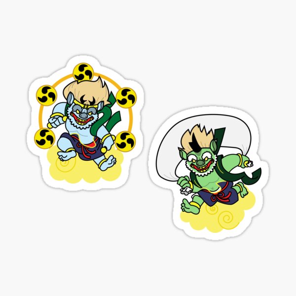 Item preview, Raijin and Fujin designed and sold by Gold Fossil.