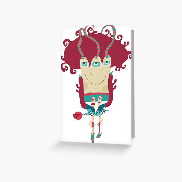 Little monster going on dating. Greeting Card