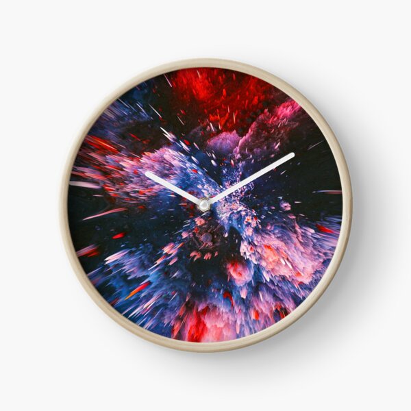 Abstract Glalaxy Explosion Clock