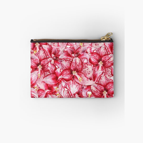 Item preview, Seamless pattern with watercolor image of red flowers of amaryllis designed and sold by Shoshina.