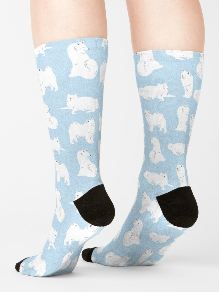 Alternate view of Samoyed Print Socks