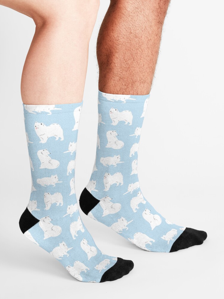 Alternate view of Samoyed Print Socks