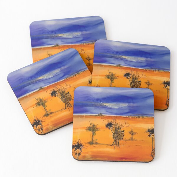 Item preview, Emus in the outback. designed and sold by Peta Wakeham.
