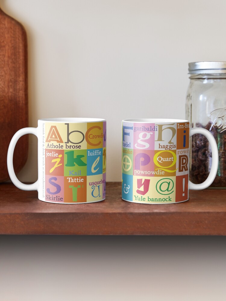 Alternate view of Scottish Food and Drink Alphabet Mug
