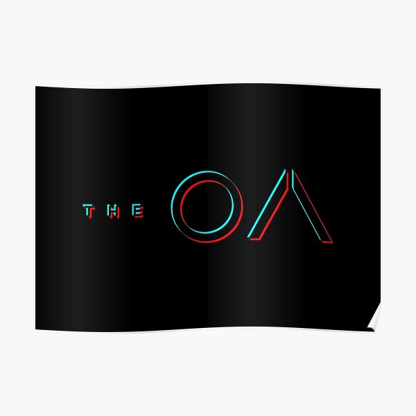 The OA Glitch Blur - black Poster
