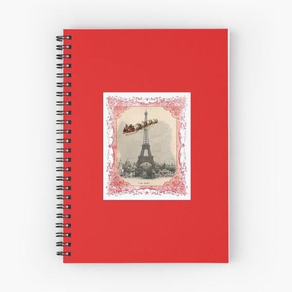 Item preview, Santa Over Paris Red Frame designed and sold by 13Moons.