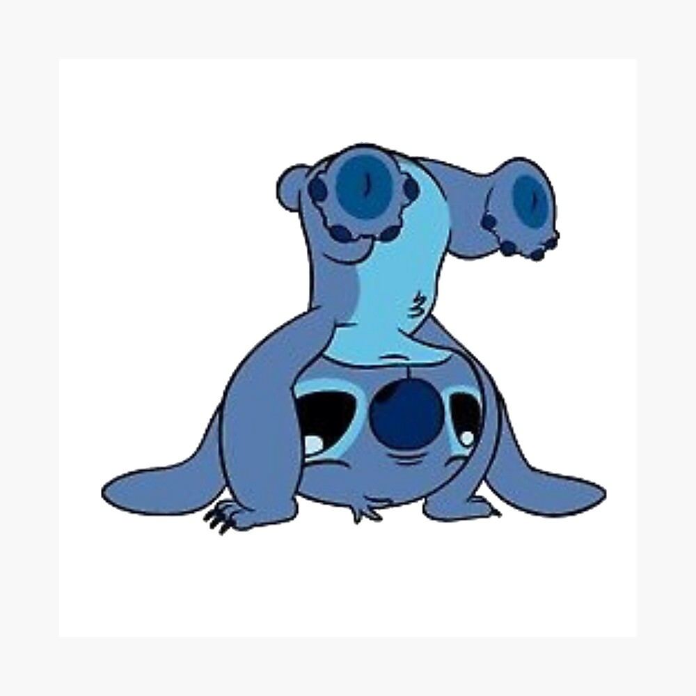 Stitch Upsidedown 2 Poster By Ss52 Redbubble