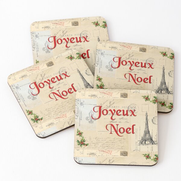 Item preview, Paris Joyeux Noel Vintage Christmas designed and sold by 13Moons.