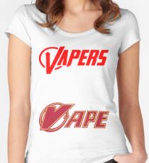 vapor sticker 2 pack Women's Fitted Scoop T-Shirt