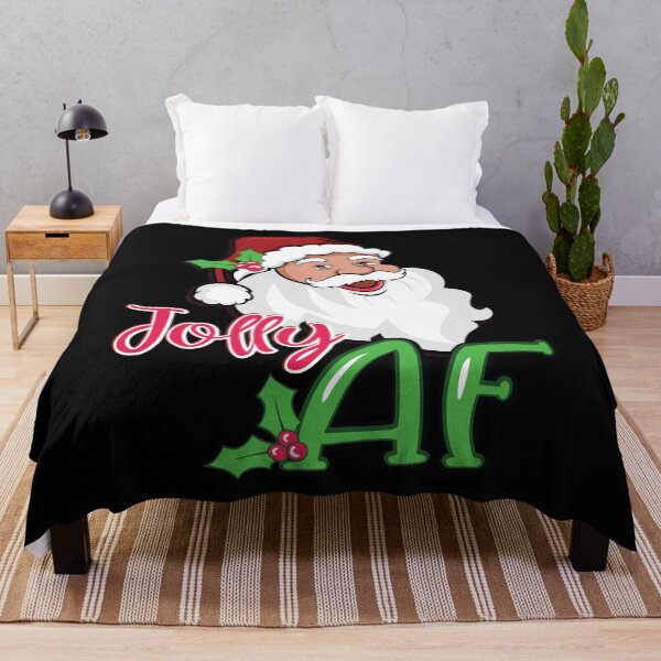 Item preview, Jolly AF Santa Claus Funny Christmas Holiday Graphic product designed and sold by tronictees.