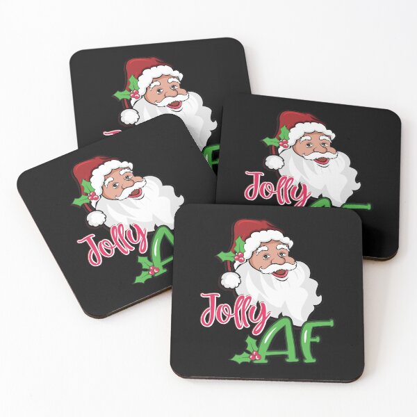 Item preview, Jolly AF Santa Claus Funny Christmas Holiday Graphic product designed and sold by tronictees.
