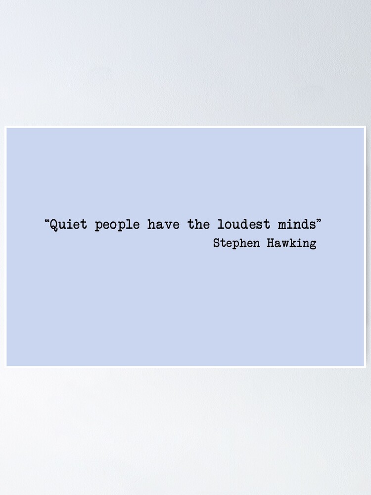Alternate view of Quiet People Poster