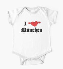 I Love Munchen One Piece - Short Sleeve