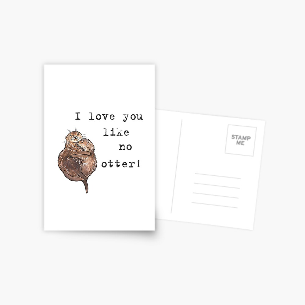 Otters - Animal series Postcard