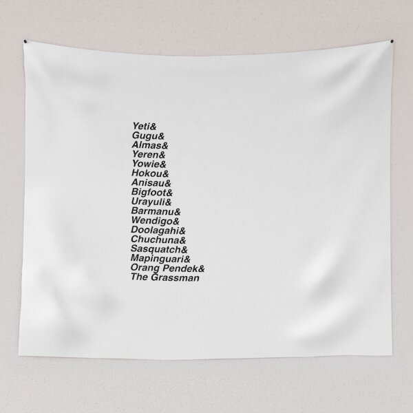 Item preview, Many names of Bigfoot list designed and sold by azule1.