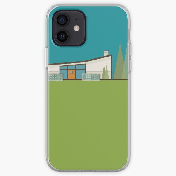 Mid Century Modern House "365 Minerva Lane" by Bobby West iPhone Soft Case