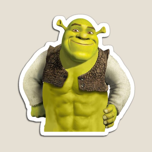 Confused Shrek sticker | Magnet