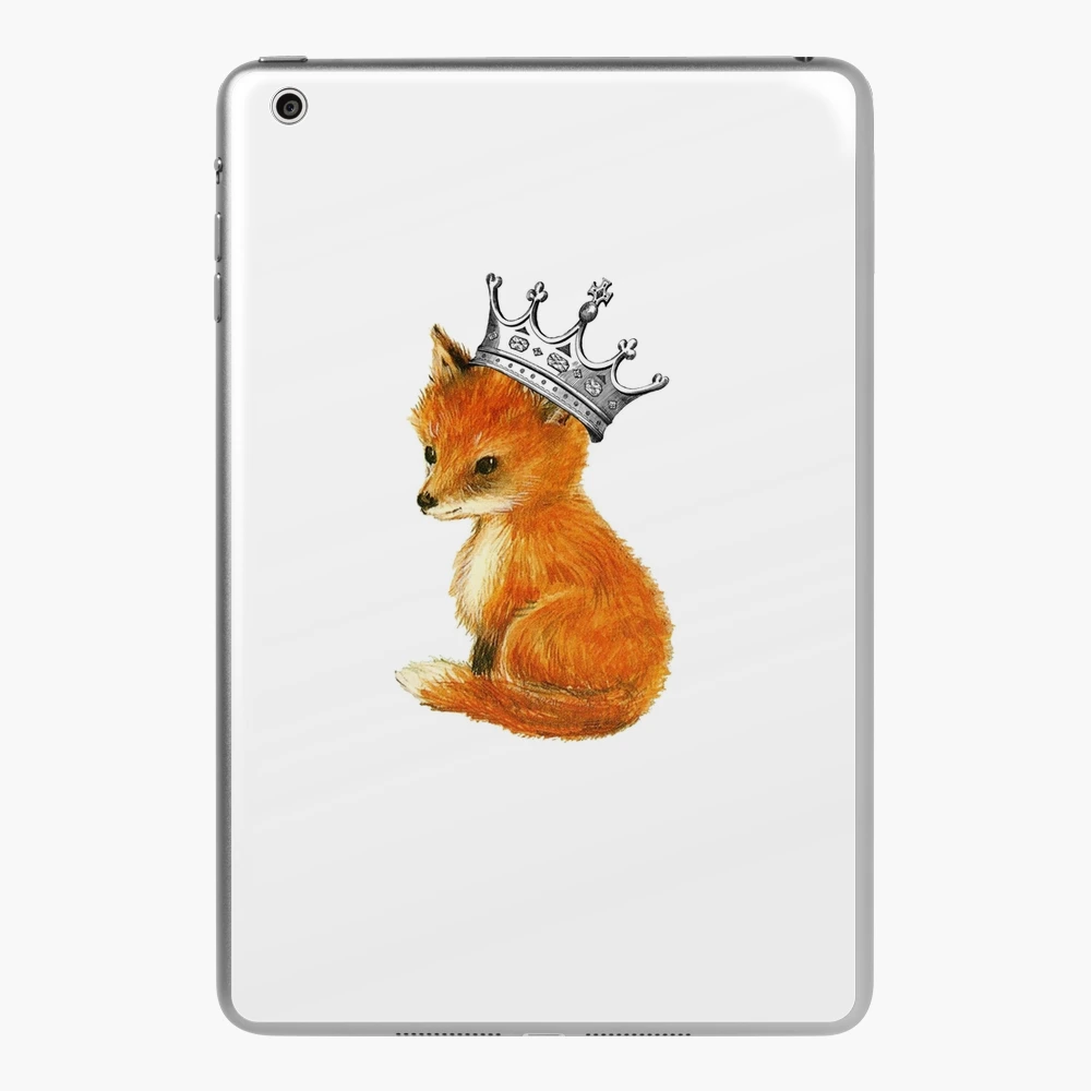 Baby Fox with Fairy Tale Crown iPad Case & Skin for Sale by 13Moons