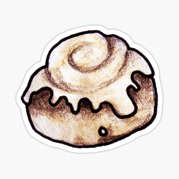 Rick Roll Cinnamon Roll Sticker – FishbiscuitDesigns