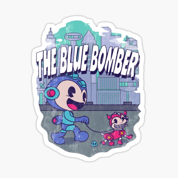 The Blue Bomber Sticker