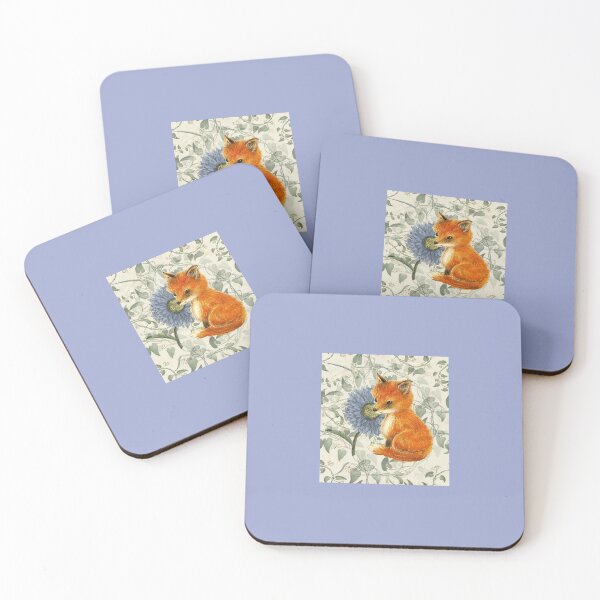 Item preview, Baby Fox Blue Floral Ivy Vines designed and sold by 13Moons.