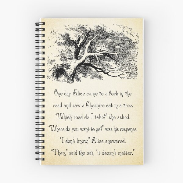 Item preview, Alice in Wonderland Quote - Where do You Want To Go? - Cheshire Cat Quote - 0145  designed and sold by ContrastStudios.