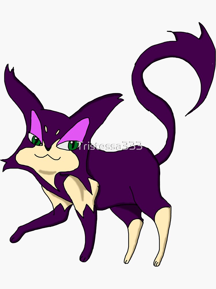OC] I miss my cat so I drew this Purrloin : r/pokemon