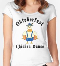 Oktoberfest Chicken Dance Women's Fitted Scoop T-Shirt