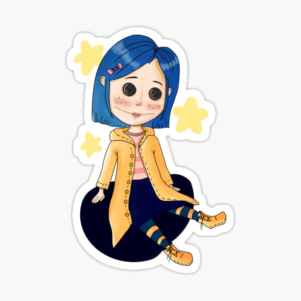 Coraline Doll Sticker For Sale By Sconidraw Redbubble