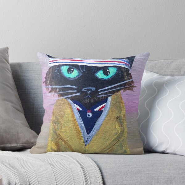 Item preview, Anderson Tenebaum black cat designed and sold by MuertoCupcake.