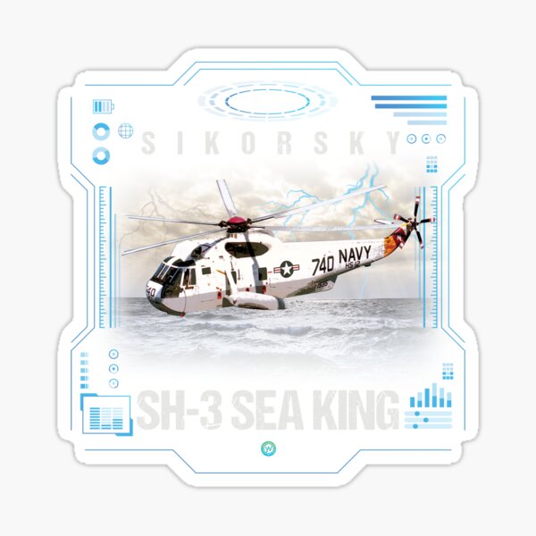 Item preview, SH3 Sea King Helicopter Crew Gift designed and sold by woormle.