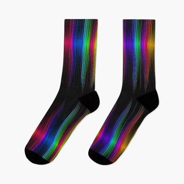 Item preview, Abstract multicolored sound on black. designed and sold by IaroslavB.
