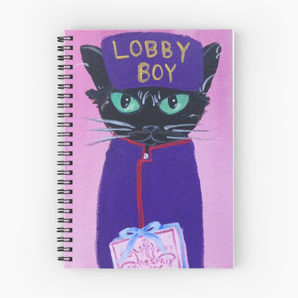 Item preview, Anderson Lobby Boy black cat Pastry hotel Budapest designed and sold by MuertoCupcake.