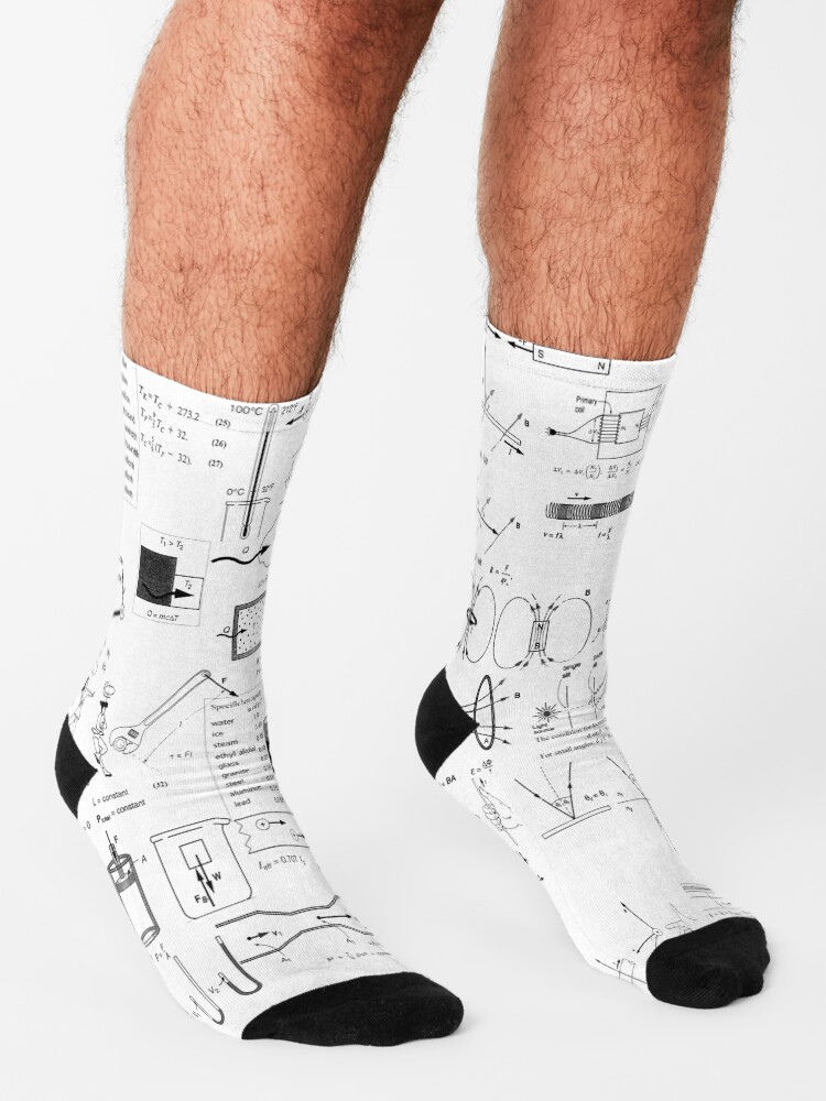 Alternate view of General Physics Formula Set Socks