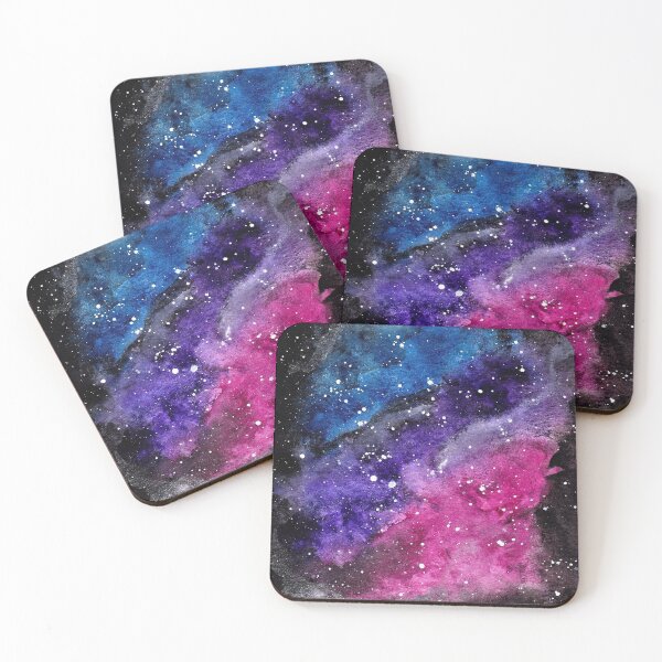 Item preview, Bisexual Pride galaxy watercolor designed and sold by kryscolour.