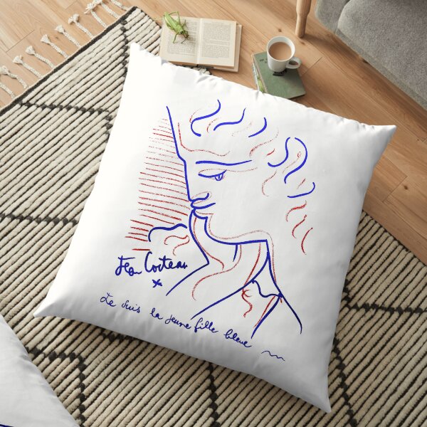 La dame bleue Coussin de sol